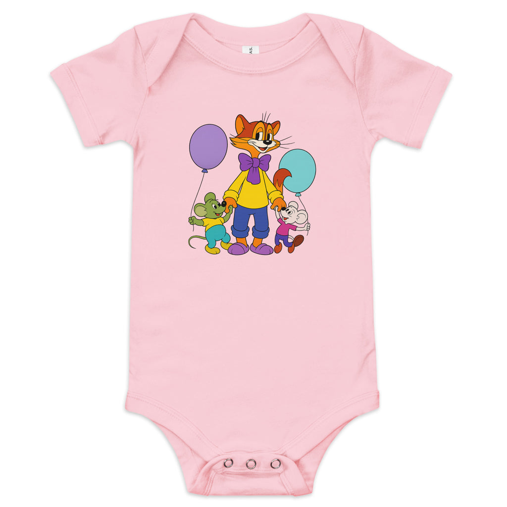 Baby short sleeve one piece – Lucky Tie